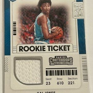 Panini Contenders Rookie Ticket Card - Blue and White